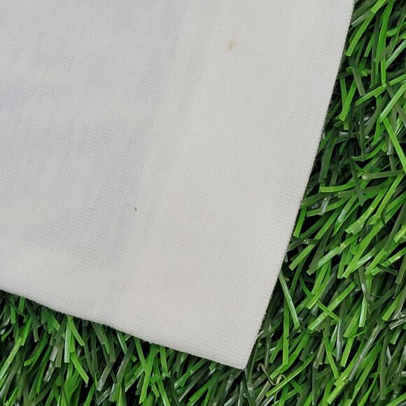 Vintage 90s Arrow MOD Polo Shirt M/L 21x28 Whtie Purple - Picture 8 of 12